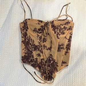 Miaau printed corset